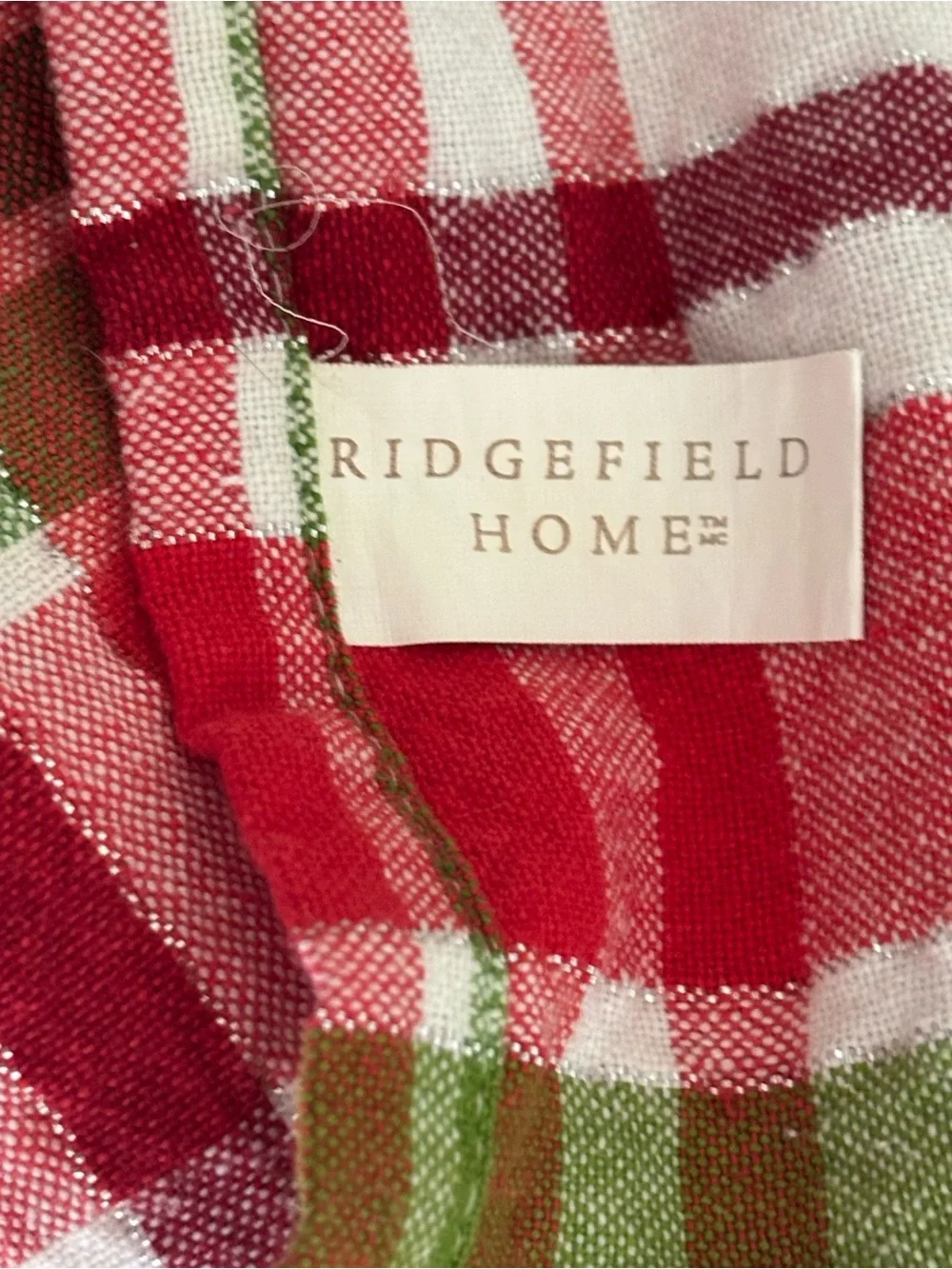 Ridgefield Home plaid tablecloth